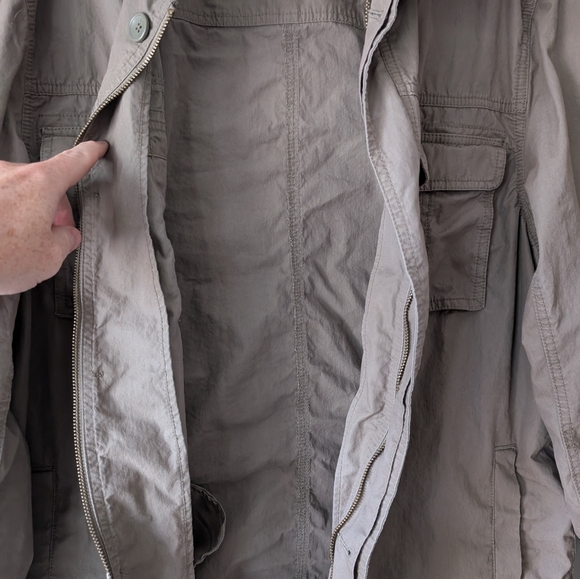 Gap Olive Green Safari Jacket XL - Picture 7 of 8